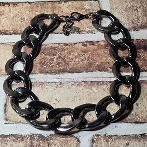 14th & Union Chunky Gunmetal Link Choker